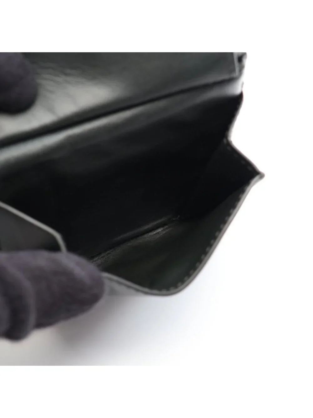 Bottega Veneta Bifold Wallet Intrecciato Black Leather